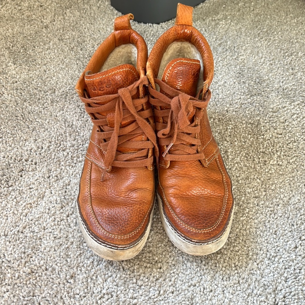 UGG leather sneakers